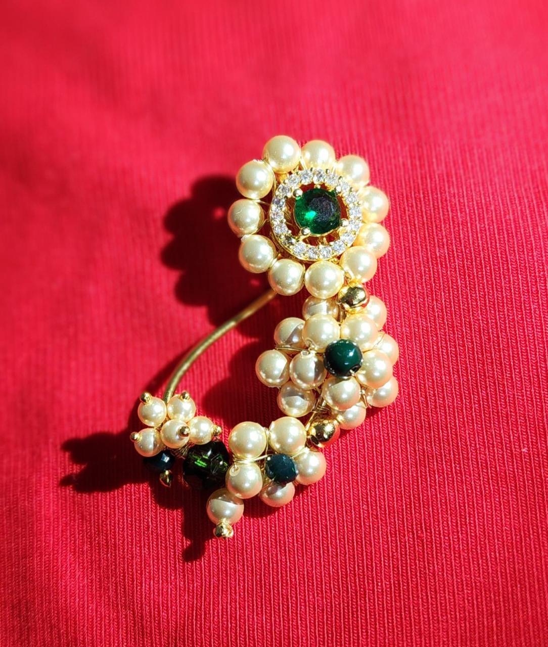 Roopmohini Swaroski pearl nath